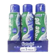 Kit 3 Talco Pés Canforado Antisséptico 150g Brotoejol