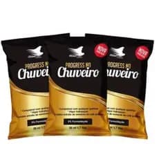 Kit 3 Progressiva No Chuveiro Sachê Sem Formol  50ML