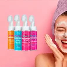 Mousse Facial de Limpeza Com Aplicador Lovely Face Beautiful