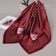 90X90 CM Impressão Lenços De Seda Feminino Meninas Lenço Gravata Saco Cachecol Hijab Senhoras Xale Cetim Cabelo Bandana