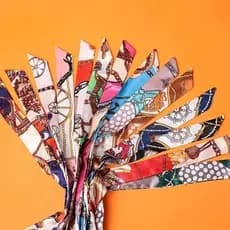 10 Peças Lenços Femininos Com Estampa Paisley , Elegantes , Longos , Faixas De Cabelo , De Pescoço E Alças De Bolsa , Ar