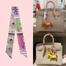 Lenço De Seda Impresso Para Mulheres Verão Leve Pescoço Cachecol Colar Bandana Saco Cinta Presente Decorativo Acessórios
