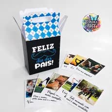 Kit Dia dos Pais Fotos com íma + Maletinha personalizada, para Lembrancinha de dia dos Pais !