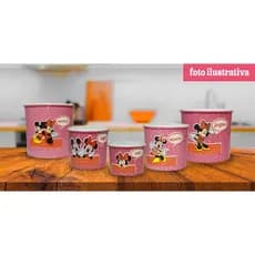 Kit 5 Peças Mantimento jogo plástico/ porta mantimentos e organizadores de cozinha com Decopagem e detalhes feito a mão