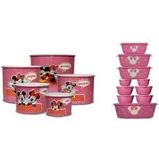 Kit Mantimento  5 Peças Mantimento Decopado com Detalhes a Mão + Kit 10 Potes Decopado Com Detalhes a Mão