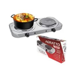 Fogão Cooktop Elétrica De mesa  2 bocas  2000w