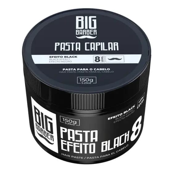 Pasta Cera Capilar Black Com Pigmento Preta Pigmentada big barber