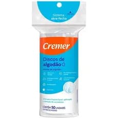 Disco de Algodão 50 un Remove Maquiagem Limpa Rosto Cremer