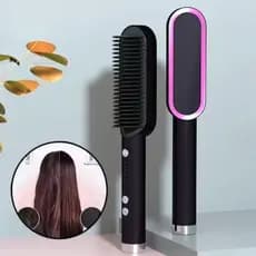 Escova Alisadora Bivolt 5 em 1 - Alisa, Alinha, Hidrata, Modela e Antiestática