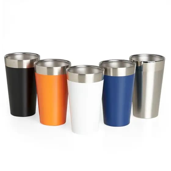 Kit 2 Copos Térmicos Inox 473ml Fácil de Limpar