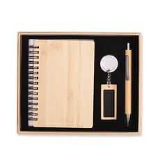 Kit Escritório Premium em Bambu – Elegante e Sustentável 3 Peças