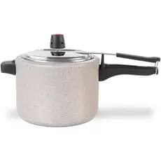 Panela de Pressão Alumínio Antiaderente Ceramic Life 4,5 Litros Vapt Brinox - Vanilla e Cinza