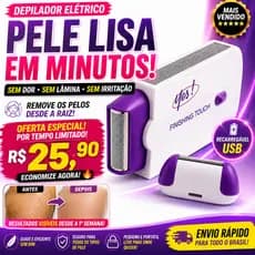 Depilador Elétrico Recarregável Bivolt Tecnologia Suave