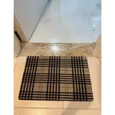 Tapete Capacho Emborrachado de Porta Desenho Linhas Estampado 40x60 - Várias Estampas