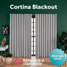 Cortina De Luxo Blackout Premium 4,00 X 2,30 Em Tecido Macio Porta De Vidro Blecaute Corta Luz