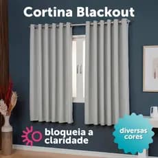 Cortina Blackout De Quarto Sala Janela 2,60 X 1,50 Corta Luz Em Tecido Grosso Alto Padrão