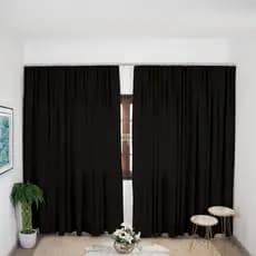 Cortina Blackout Trilho Suíço 3,00m Tamanhos Variados Tecido Premium Veda Luz Luxo