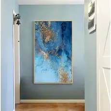 Quadros Decorativos Marmorizado azul pássaros Grandes 90x60 ou 60x40 mais de 50 opções de imagens Quadro decorativo Sala Quadro decorativo Quarto Quadro decorativo Escritório Quadro decorativo  Quadro decorativo abstrato Folhas arte quadro mosaico