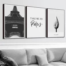 Quadros Decorativos Trio Kit 3 peças Grandes 90x60 ou 60x40 mais de 50 opções de imagens Quadro decorativo Sala Quadro decorativo Quarto Quadro decorativo Escritório Quadro decorativo Marmorizado Quadro decorativo abstrato Folhas arte quadro mosaico