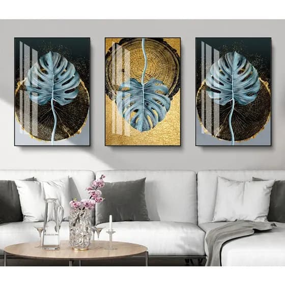 Quadros Decorativos Trio Kit 3 peças Grandes 90x60 ou 60x40 mais de 50 opções de imagens Quadro decorativo Sala Quadro