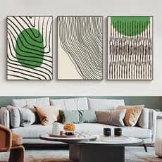 Quadros Decorativos Trio Kit 3 peças Grandes 90x60 ou 60x40 mais de 50 opções de imagens Quadro decorativo Sala Quadro decorativo Quarto Quadro decorativo Escritório Quadro decorativo Marmorizado Quadro decorativo abstrato Folhas arte quadro mosaico