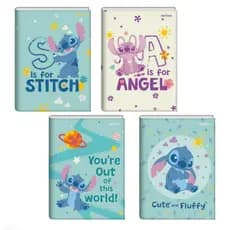 Caderno Stitch Disney Capa Dura Brochura / Espiral 80 Folhas / 160 Folhas