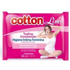 Lenço Umedecido Cotton Line Feminina Intima