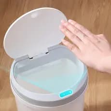 Lixeira Inteligente Automática 3L / 5L / 6L Com Sensor de Presenca Branca