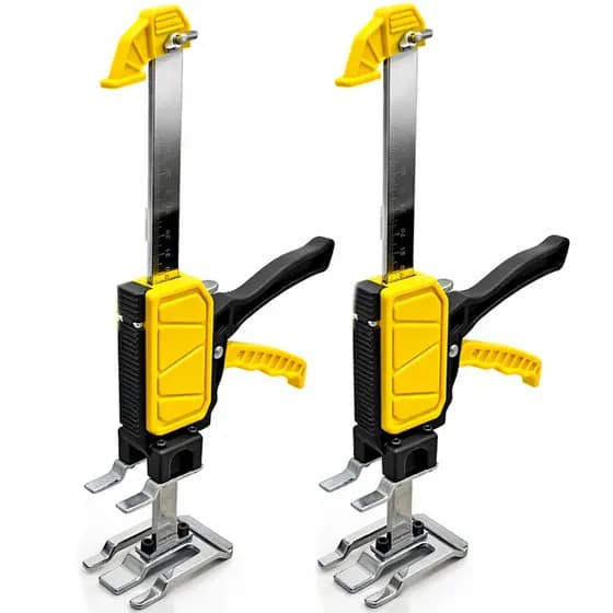 Kit 2 Levantador Nivelador Precisão Piso Drywall 200KG Moveis Porta Regulador De Altura Ajustável