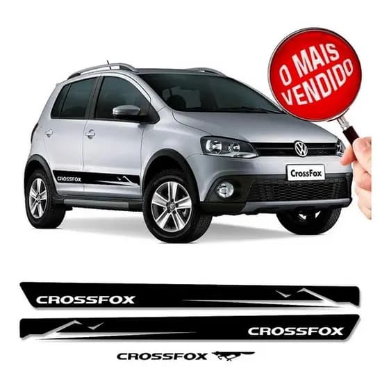 Par Faixa Lateral Modelo Original Crossfox 2010 2011