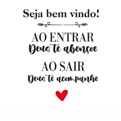 Adesivo Decorativo De Parede Seja Bem Vindo Deus Te Abençoe