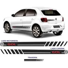 Adesivo Faixa Vw Gol G6 Lateral E Traseira kit Faixa Gol