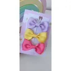 Kit de Laço infantil dia a dia básico menina laço gravatinha