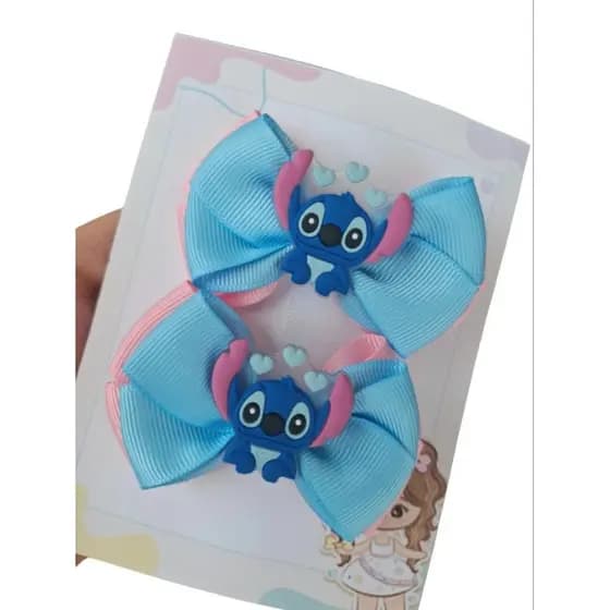 Laço Stitch - Laço infantil laço personagem Stitch Acessório Stitch