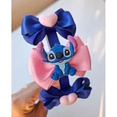 Tiara infantil tema Stitch laço infantil