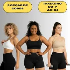 Top Academia Feminino Fitness Tecido Sem Tranparencia Suplex