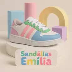 Tênis Infantil Juvenil Criança Feminino Casual Escolar Sandálias Emília Original