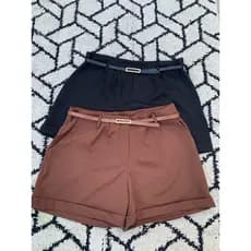 Short Plus Size Alfaiataria Premium com Cinto Retangular de Brindes bermudas plus size moda Verão Tendencia ofertas plus