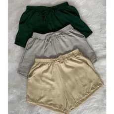 Short Feminino Leve Moda Verão Tecido Premium Com Bolso e Cordão Casual Tendencia Dia a Dia OFERTA