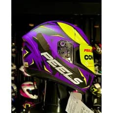 CAPACETE PEELS SPIKE II - SNEKE DARK PURPLE GREEN