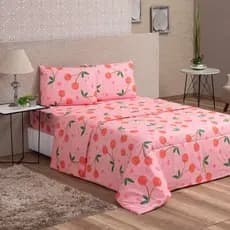 Jg Casal Queen 3 Pçs Estampado 100% Poliéster