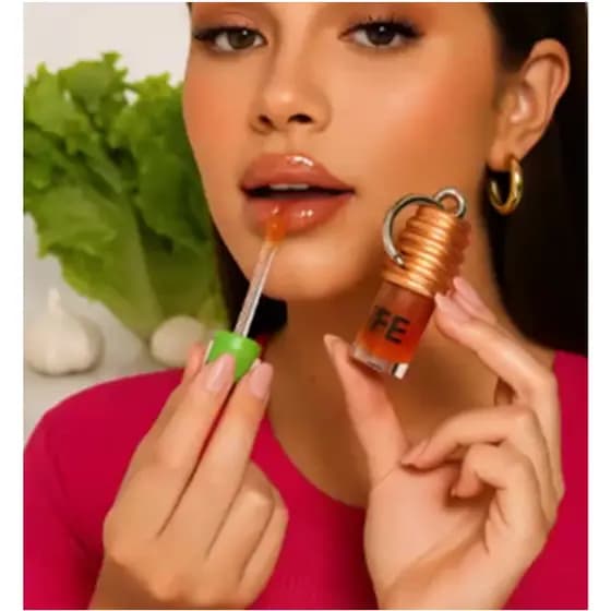 Gloss Labial Mel Honey com Pingente, Hidrata e Brilha