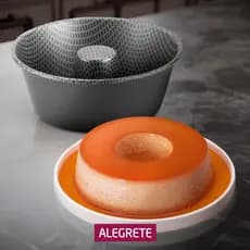 Forma De Pudim Antiaderente Alegrete Vermelha 18 Cm
