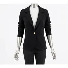 Casaco Feminino Moletinho Blazer Social Trabalho Escritório Chique Elegante 51891