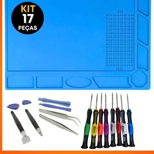 Kit Manta Antiestática Manutenção Notebook + Chaves Precisão