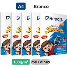 Papel Sulfite Offset 120 g e 180g  A4 - 250 Folhas