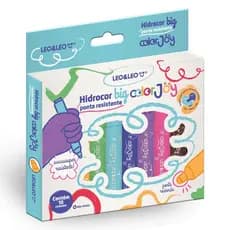 Hidrocor Big Color Joy Ponta Não Afunda 10 Cores Autismo Ansiedade/TDAH/TEA - LeoeLeo