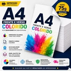 Impressão A4 - Só Frente (Colorida)