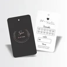 120 / 240 Mini Etiquetas Tags Frente e Verso Colorido - Personalizadas com sua Marca
