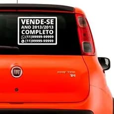 Adesivo Vinil - Vende-Se e para Carro - Aluga-Se Loja - Aluga-Se Casa - Personalizado